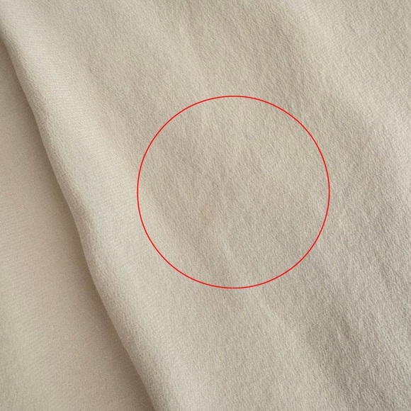 WHBM Silk Utility Blouse Size 4 Tan Long Sleeve Surplice V Neck High Low Casual - Picture 14 of 14